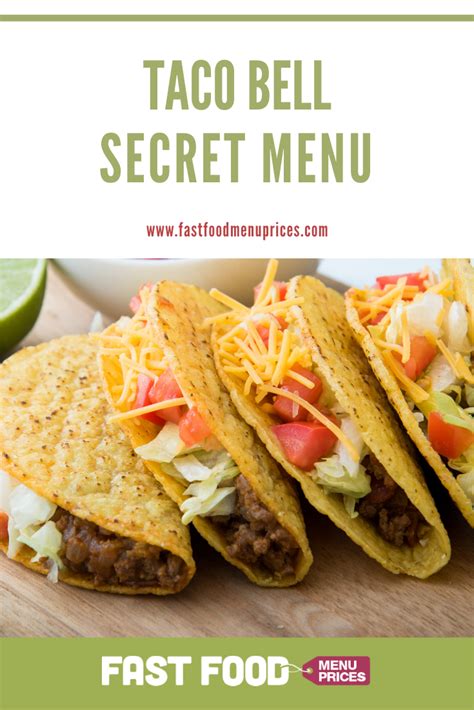 Taco Bell Secret Menu (Updated: November 2022) | Taco bell secret menu ...