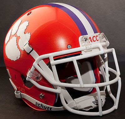 CLEMSON TIGERS NCAA Schutt XP Full Size GAMEDAY Replica Football Helmet ...