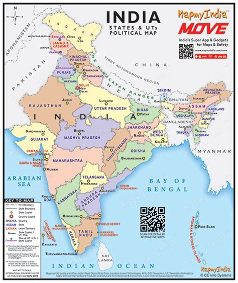 New Political Map Of India - Binnie Sharlene