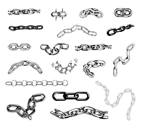 Chain Tattoo Set Vector (EPS, SVG) | OnlyGFX.com