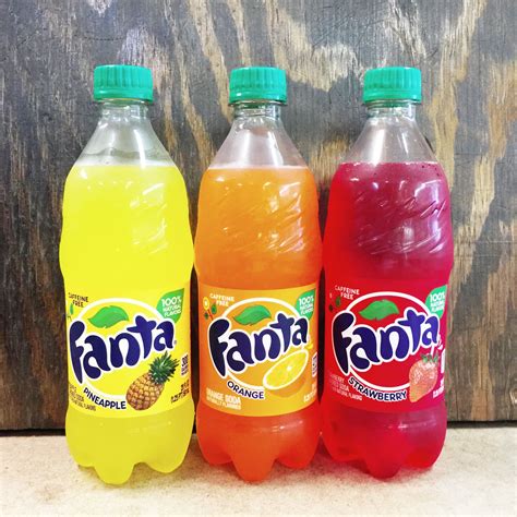 Fanta Pineapple, Orange, and Strawberry - 20oz