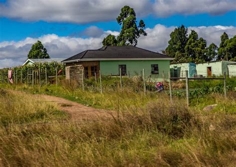 Houses and Huts in the Eastern Cape of South Africa Stock Image - Image ...