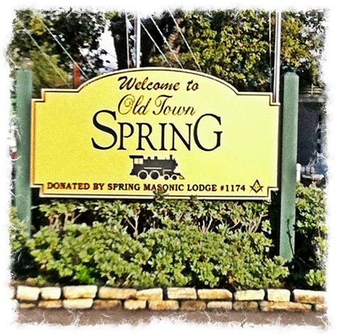 Old Town Spring is comprised over 150 shops and restaurants. Old Town Spring hosts several ...