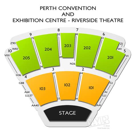 Perth Convention and Exhibition Centre - Riverside Theatre Seating Chart | Vivid Seats