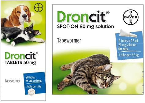 Droncit Tapeworm Tablet and Spot-On | Tapeworm Tablet & Spot-On