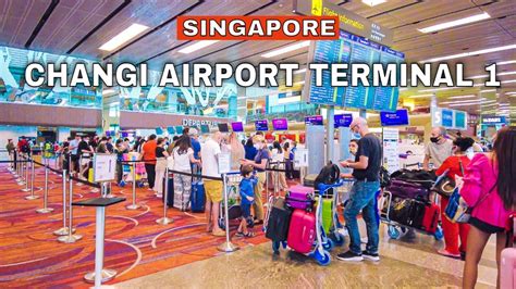 Changi Airport Terminal 1 Departure and Arrival Areas | Singapore ...