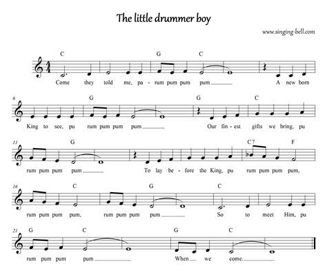 The Little Drummer Boy | Free Christmas Carols download