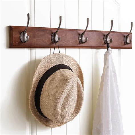 Door Hooks Creative Hook Wall Hanging Coat Rack Set Wall Clothes Hook Bedroom Porch Wall Hanger ...