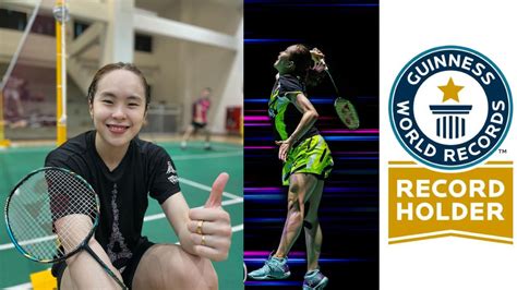 Pearly Tan Smashes Guinness World Records with Badminton Hit at 438km/h | RojakDaily