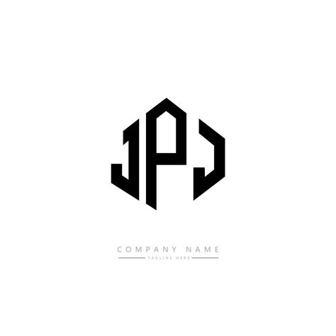 Diseño de logotipo de letra jpj con forma de polígono. jpj polígono y diseño de logotipo en ...