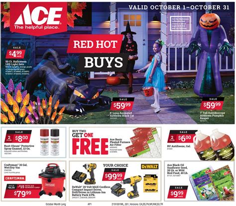 Ace Hardware Ad Circular - 10/01 - 10/31/2019 | Rabato