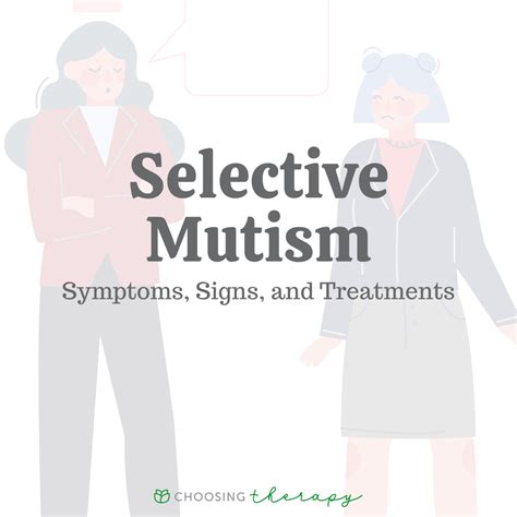 Selective Mutism: Symptoms, Signs & Treatments - Choosing Therapy