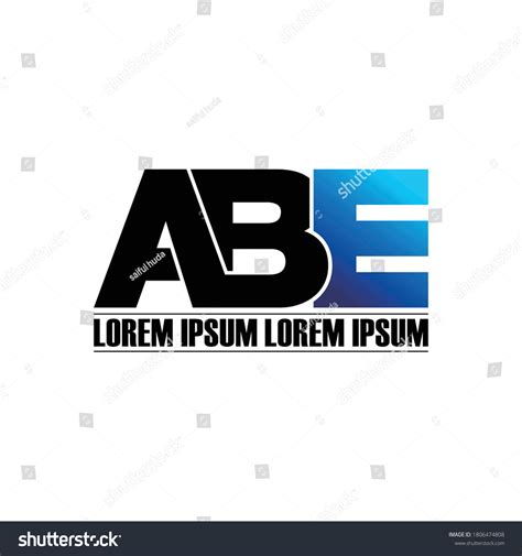 Abe Letter Monogram Logo Design Stock Vector (Royalty Free) 1806474808 ...