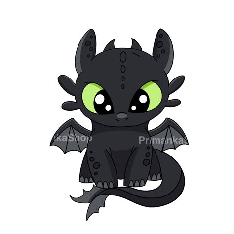 PNG Toothless & Light fury How to train your dragon | Etsy | Cartoon dragon, Baby toothless, How ...