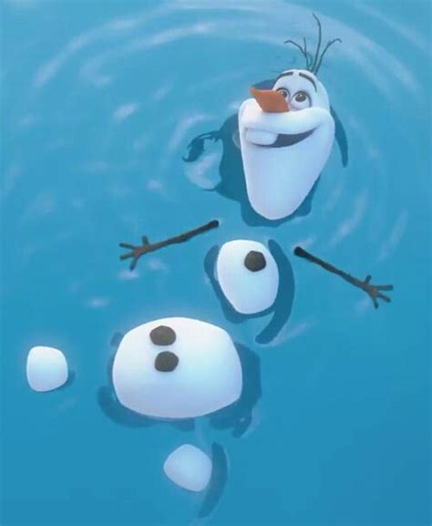 Olaf would do what every snow does in summer! Heehe. | Olaf, Disney olaf, Frozen movie