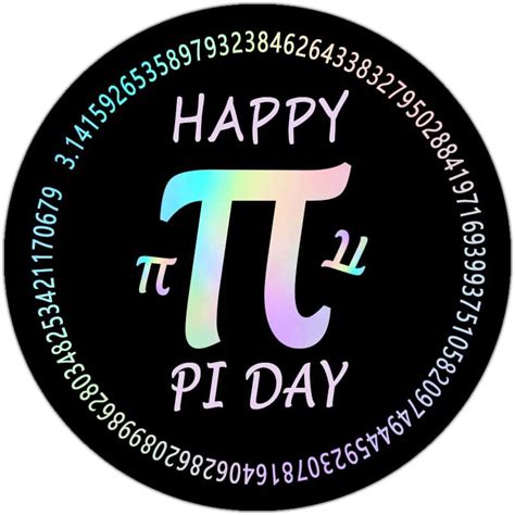 Amazon.com: Happy Pi Day Stickers 2 Inch Pi Symbol Stickers March 14th ...