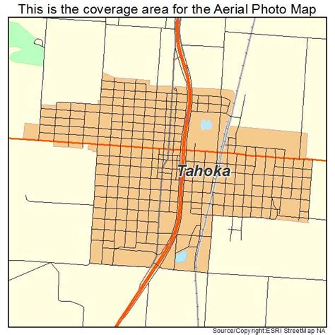 Aerial Photography Map of Tahoka, TX Texas