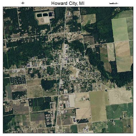 Aerial Photography Map of Howard City, MI Michigan