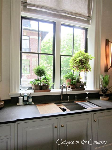 Easy Kitchen Window Sill Decorating Ideas for Every Season - Calypso in the Country