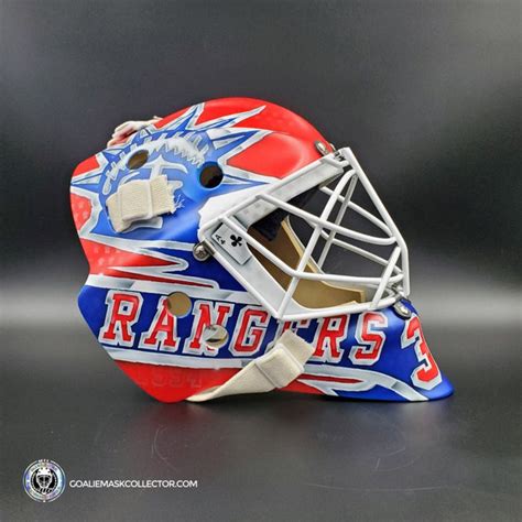 Igor Shesterkin Goalie Mask Unsigned 2023 New York Richter Tribute ...