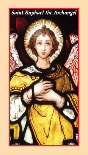 Prayer Cards: St. Raphael the Archangel