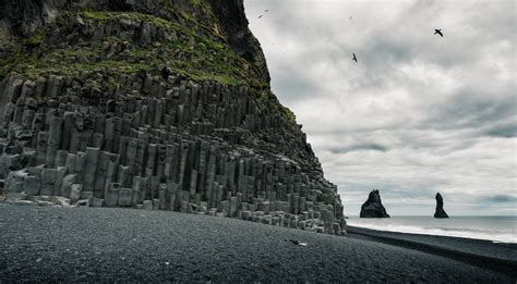 Black sand and basalt columns at Reynisfjara South Iceland [2500x1377] [OC] #nature #beauty ...