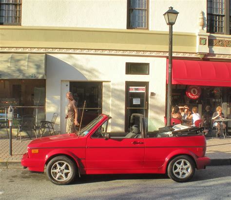 Red Volkswagen Cabriolet - Open | The convertible version of… | Flickr