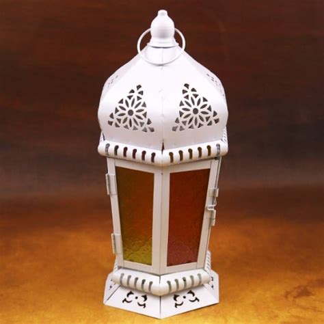 Buy Ramadan Fanoos LED Lantern - White | توصيل Taw9eel.com