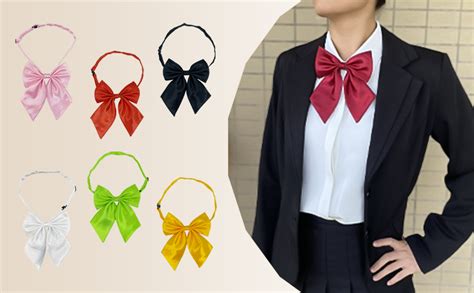 Amazon.com: School Girl kawaii Uniform Bow Tie, Women Anime Bowtie For ...