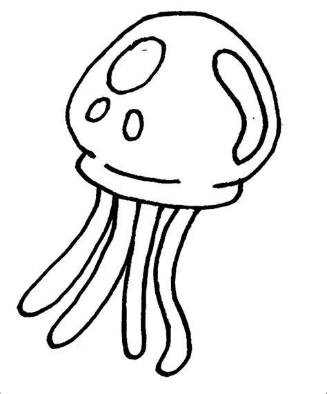 Simple Jellyfish Drawing at GetDrawings | Free download