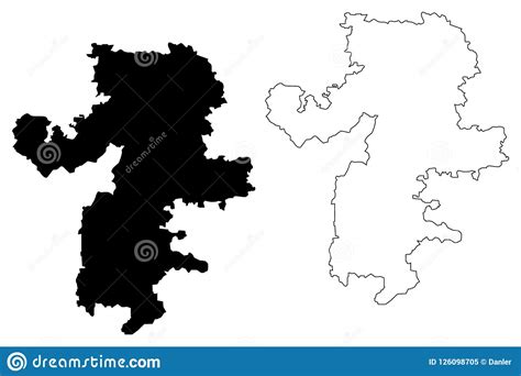 Chelyabinsk Oblast Map Vector Stock Vector - Illustration of delineation, line: 126098705