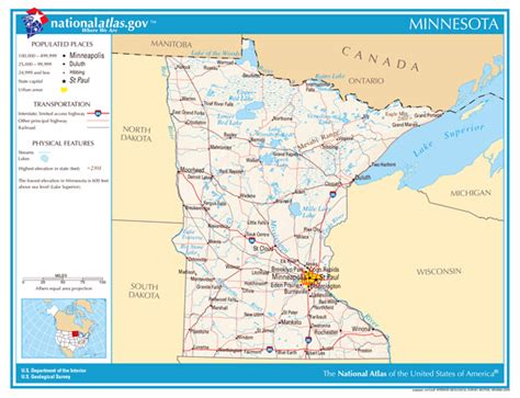 Large detailed map of Minnesota state. Minnesota state large detailed map | Vidiani.com | Maps ...