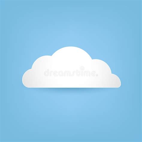 Cloudy Sky in Cartoon Painting Style. Background. Wallpaper Stock Illustration - Illustration of ...