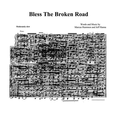 Bless the Broken Road by Rascal Flatts, DIY, Song Lyric Wall Art, Sheet ...