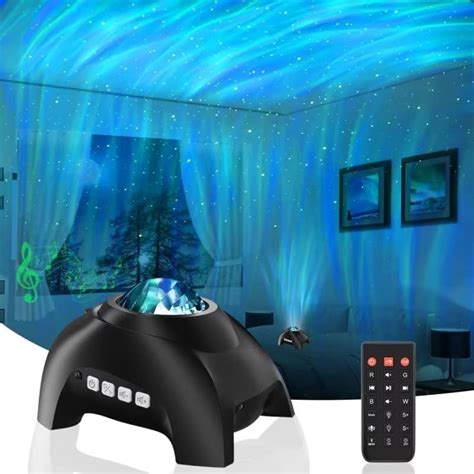 Buy Vinwark Northern Lights Aurora Projector for Bedroom with Music ...