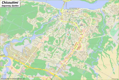 Chicoutimi Map (Saguenay) - Ontheworldmap.com