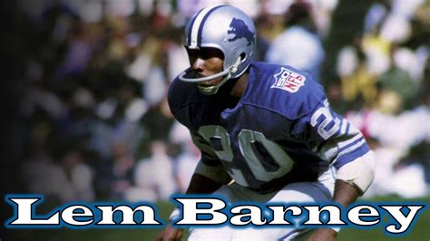 Lem Barney's Career with the Detroit Lions - YouTube