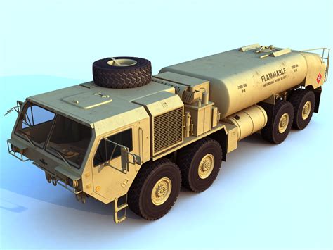 hemtt army trucks 3d model