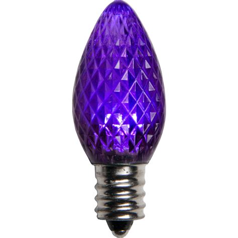 C7 Purple LED Christmas Light Bulbs