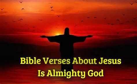 [Best] 55+Bible Verses About Jesus Is Almighty God - KJV