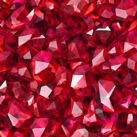 Premium Photo | A close up of a bunch of red diamonds on a white background generative ai