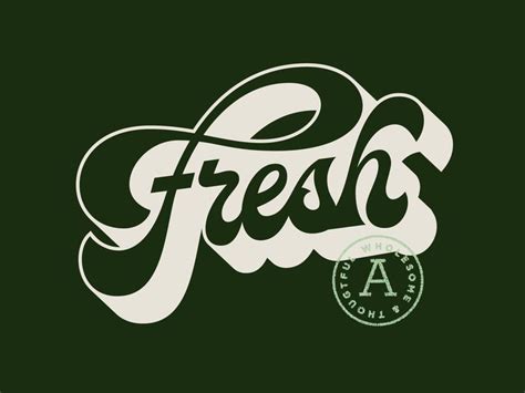 Fresh | Fresh logo design, Lettering, Typography