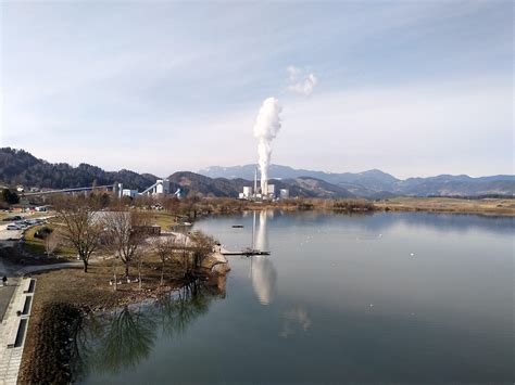 Velenje lake, largest lake in Slovenia : r/europe