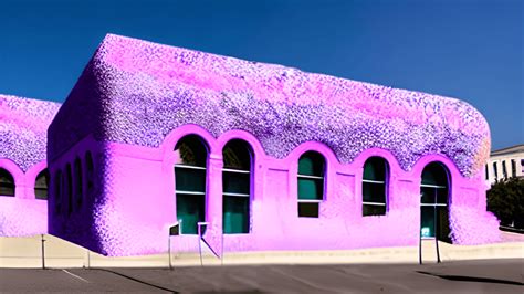 Graphic of Large History Museum Covered in Gooey Purple Bubble ...