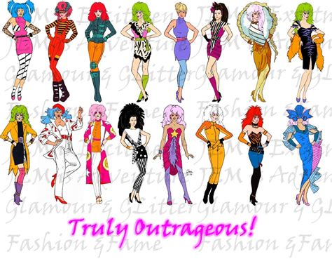 jem cartoon character outfits | 80's cartoon JEM is finally on TV again ...