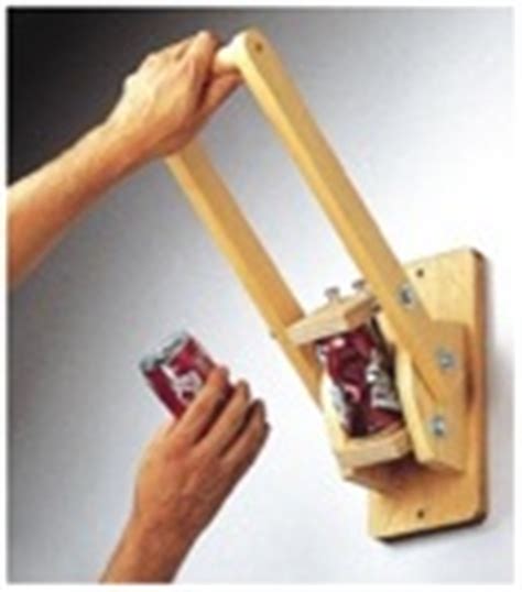 Wall Mounted Can Crusher Woodworking Plan. - WoodworkersWorkshop