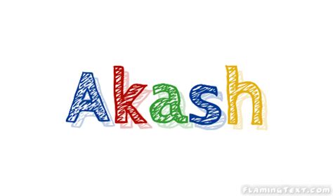 Akash Name Logo Wallpaper