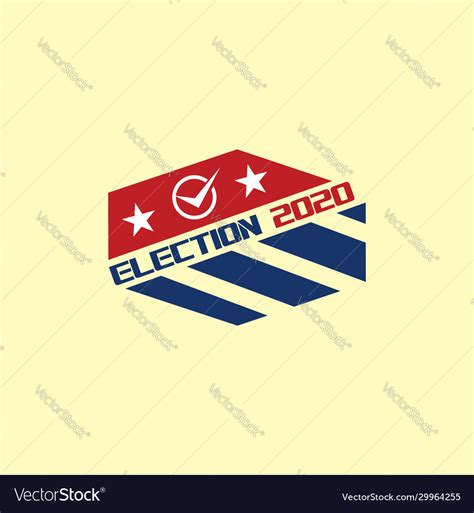 Election day logo 2020 stock Royalty Free Vector Image