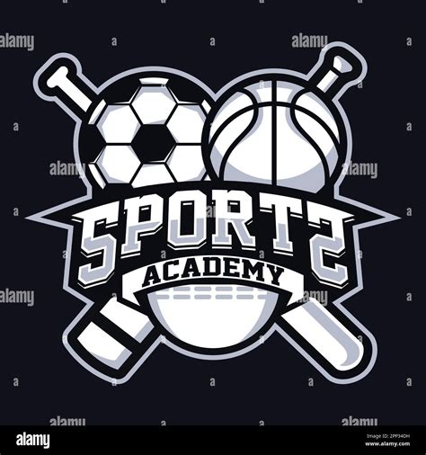 Sports Academy Mascot Logo Design Stock Vector Image & Art - Alamy