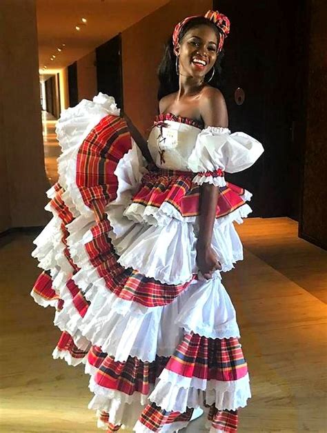 Jamaica Woman in Traditional Costume